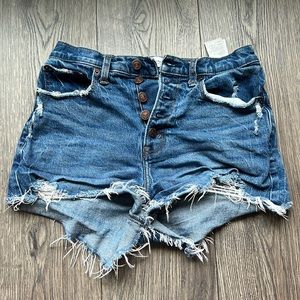 A&F Curve Love High Rose Mom Shorts